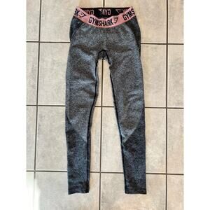 Gymshark Leggings Small Grey Flex Dry Moisture Management Compression Athletic